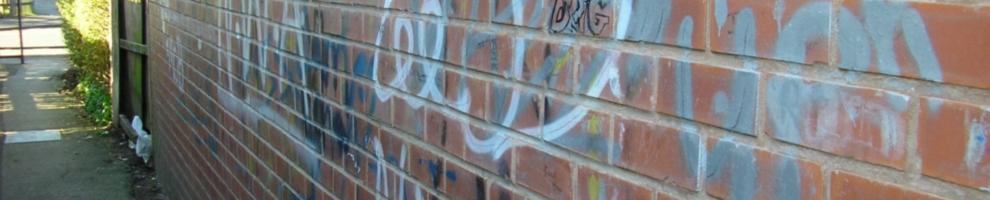 Anti-social graffiti on a wall